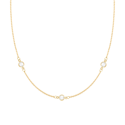 birthstone necklace for mom, custom birthstone jewelry, 3 birthstone necklace, solid gold necklace, personalized mothers necklace