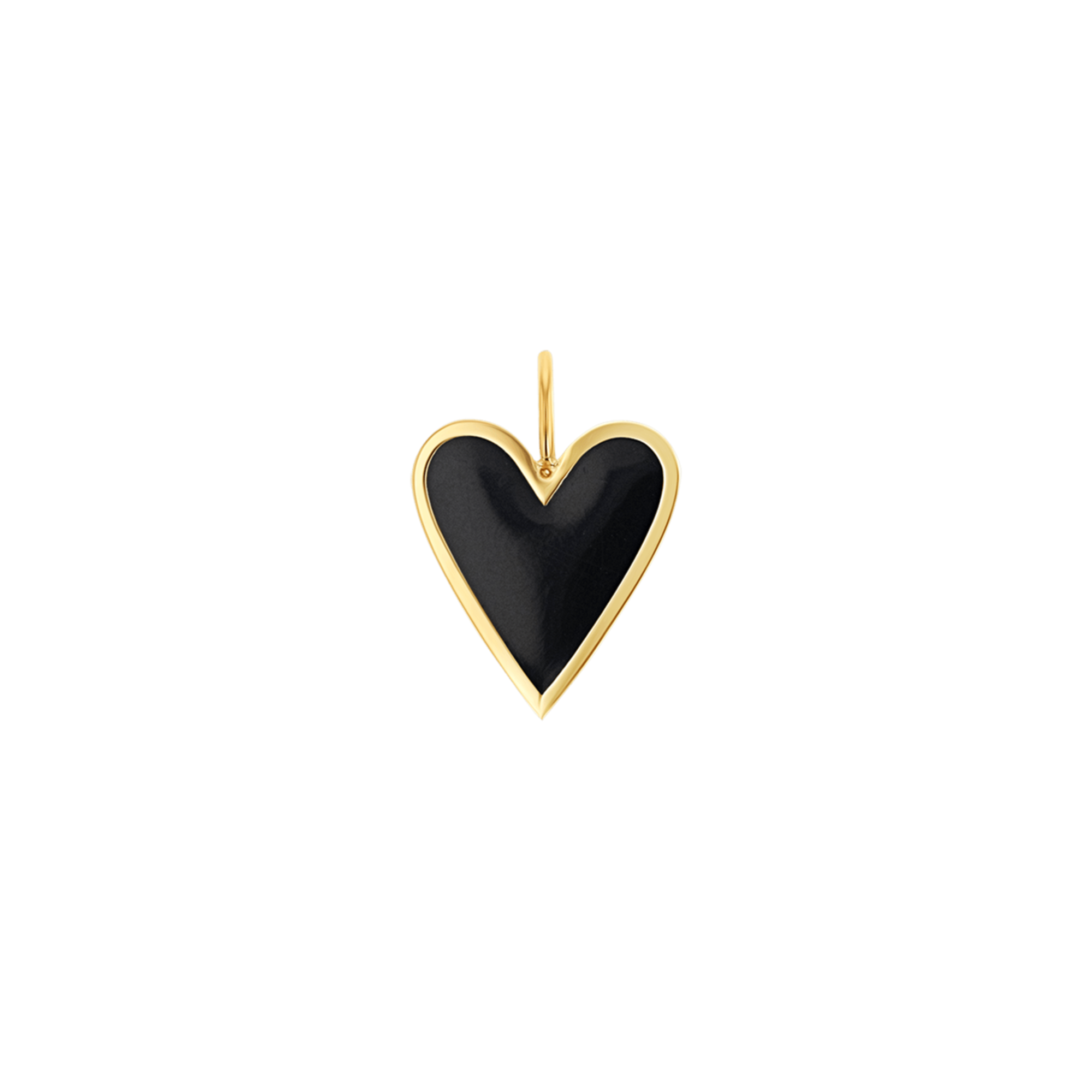 14K gold pendant, designer pendants, heart pendant, heart charm, gold jewelry for women