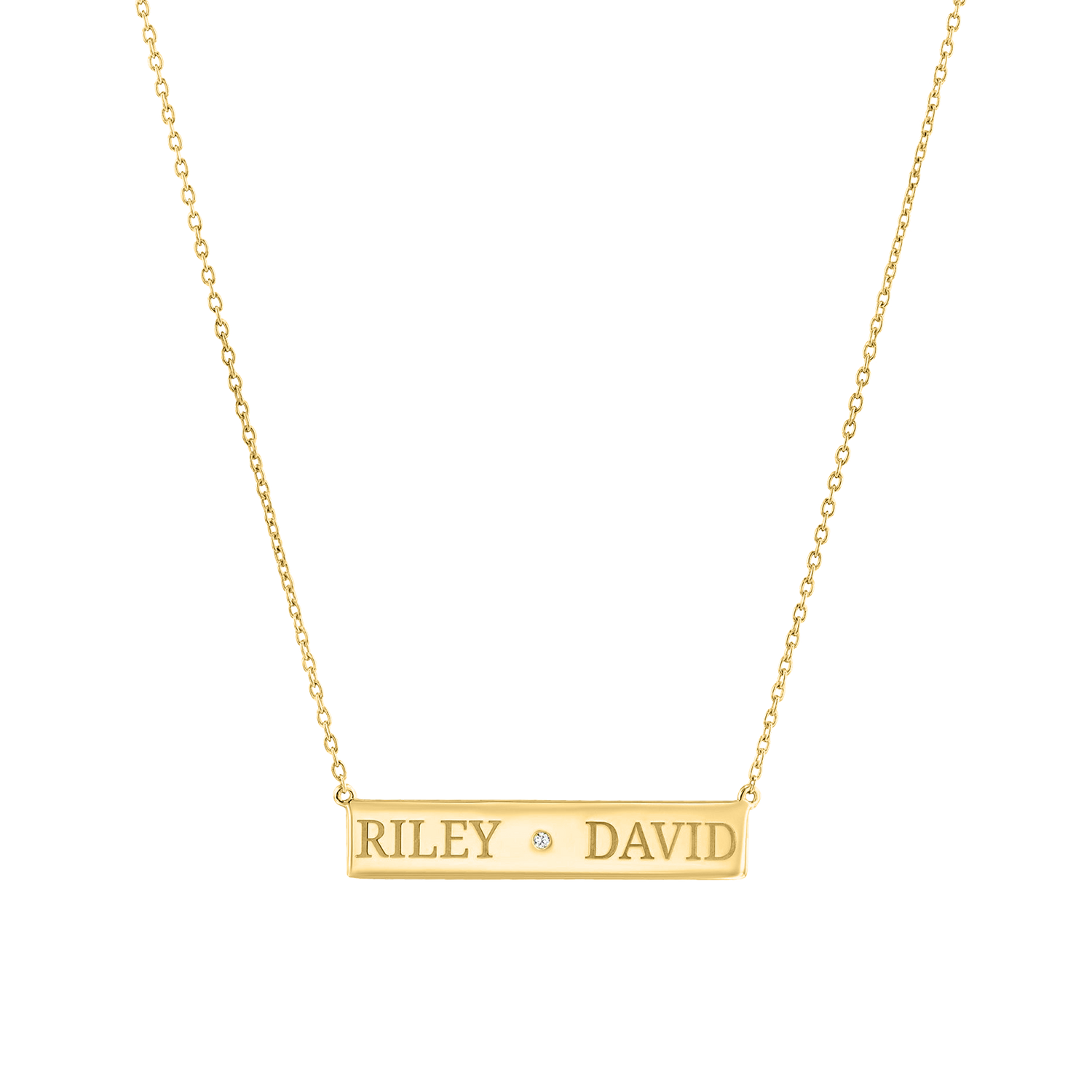 Collana con nome inciso per noi