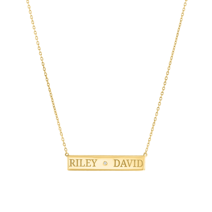 Collana con nome inciso per noi