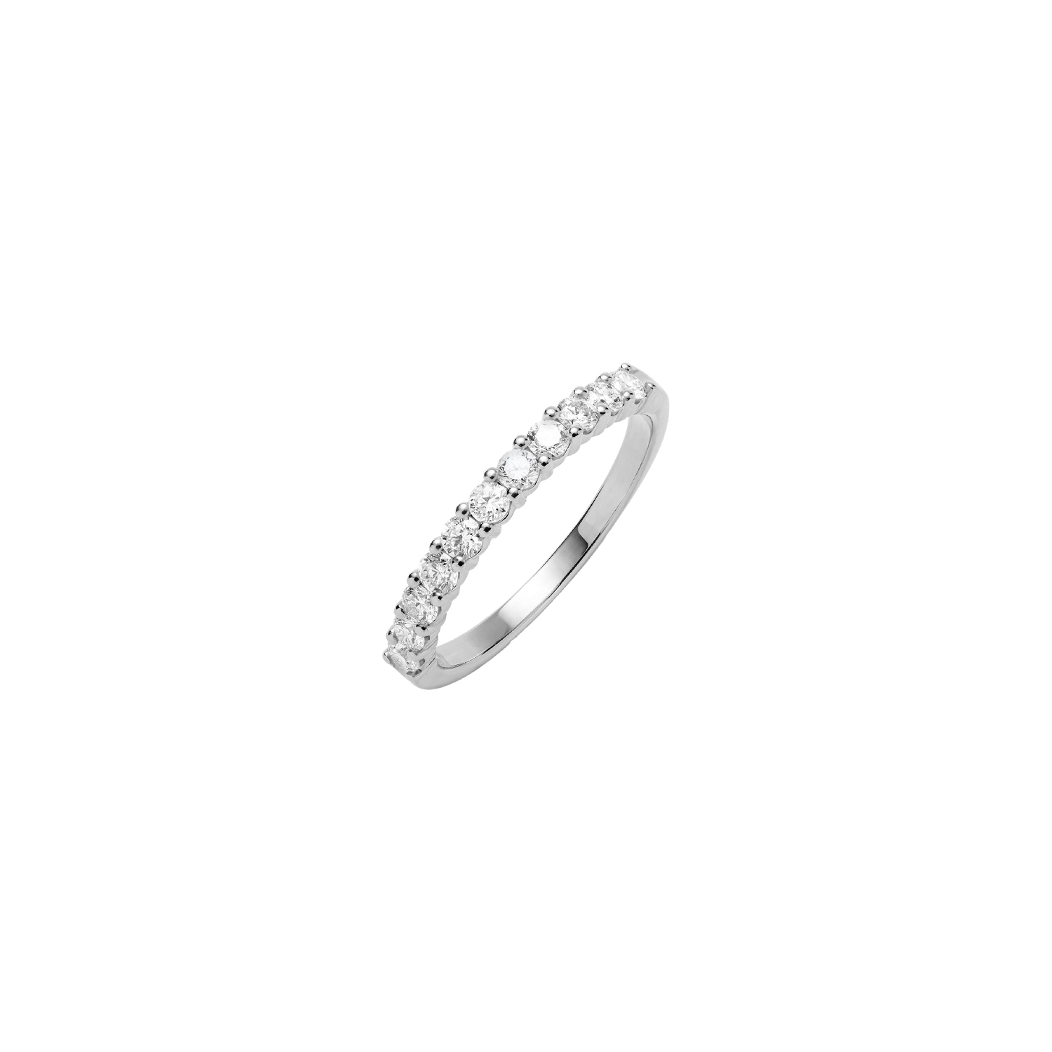 Anello stile pavé semicircolare