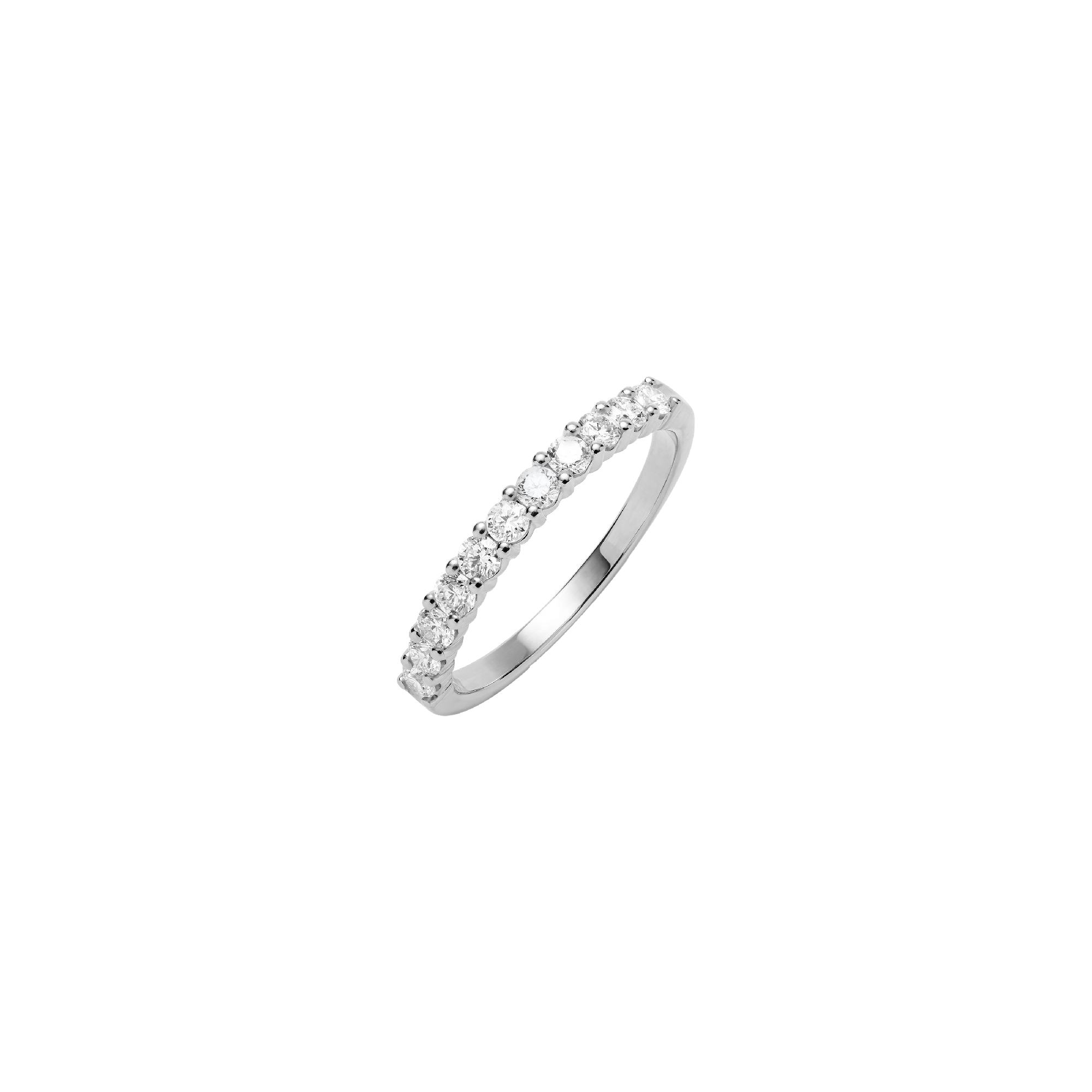 Anello stile pavé semicircolare