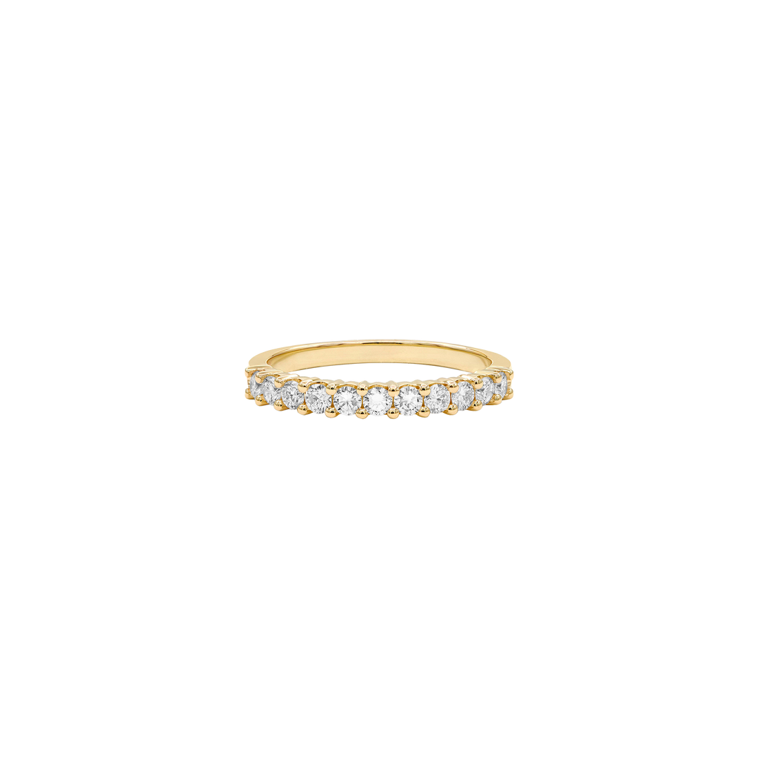 Anello stile pavé semicircolare