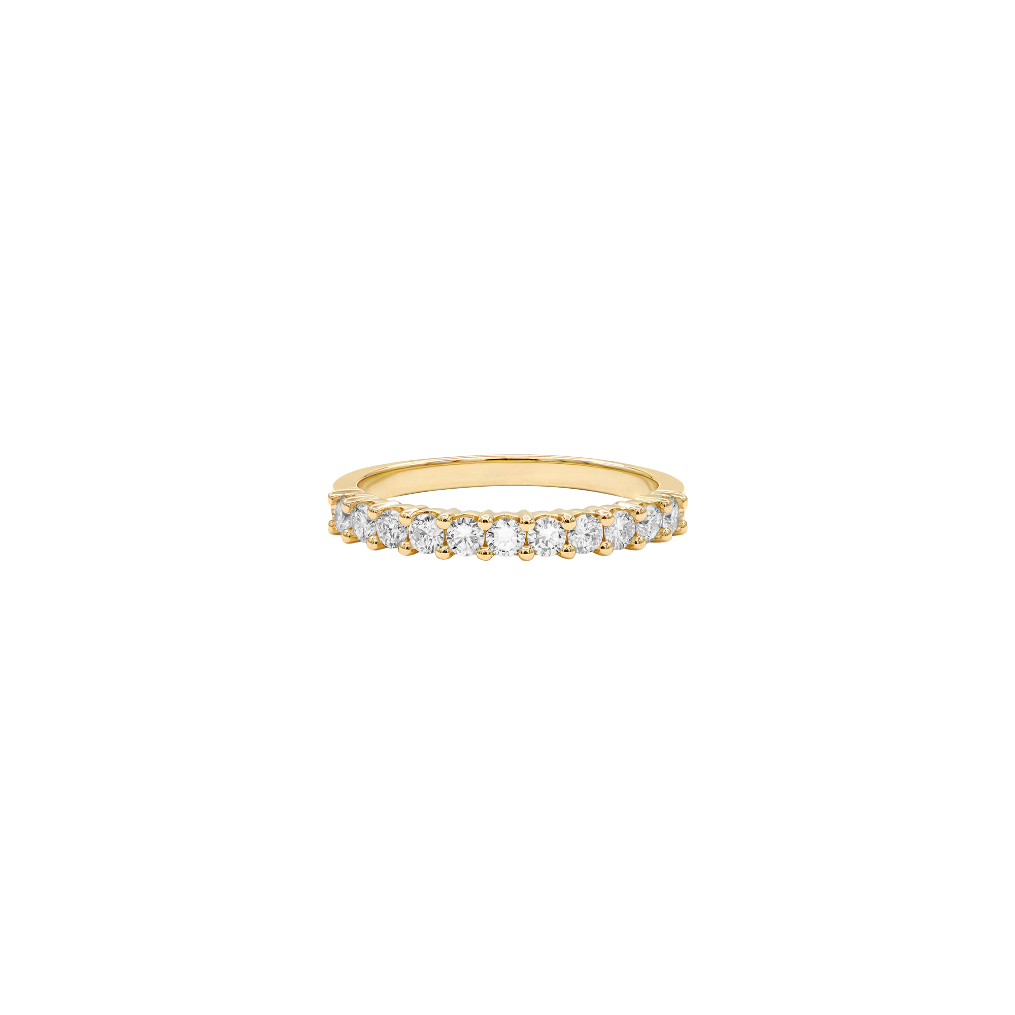 Anello stile pavé semicircolare