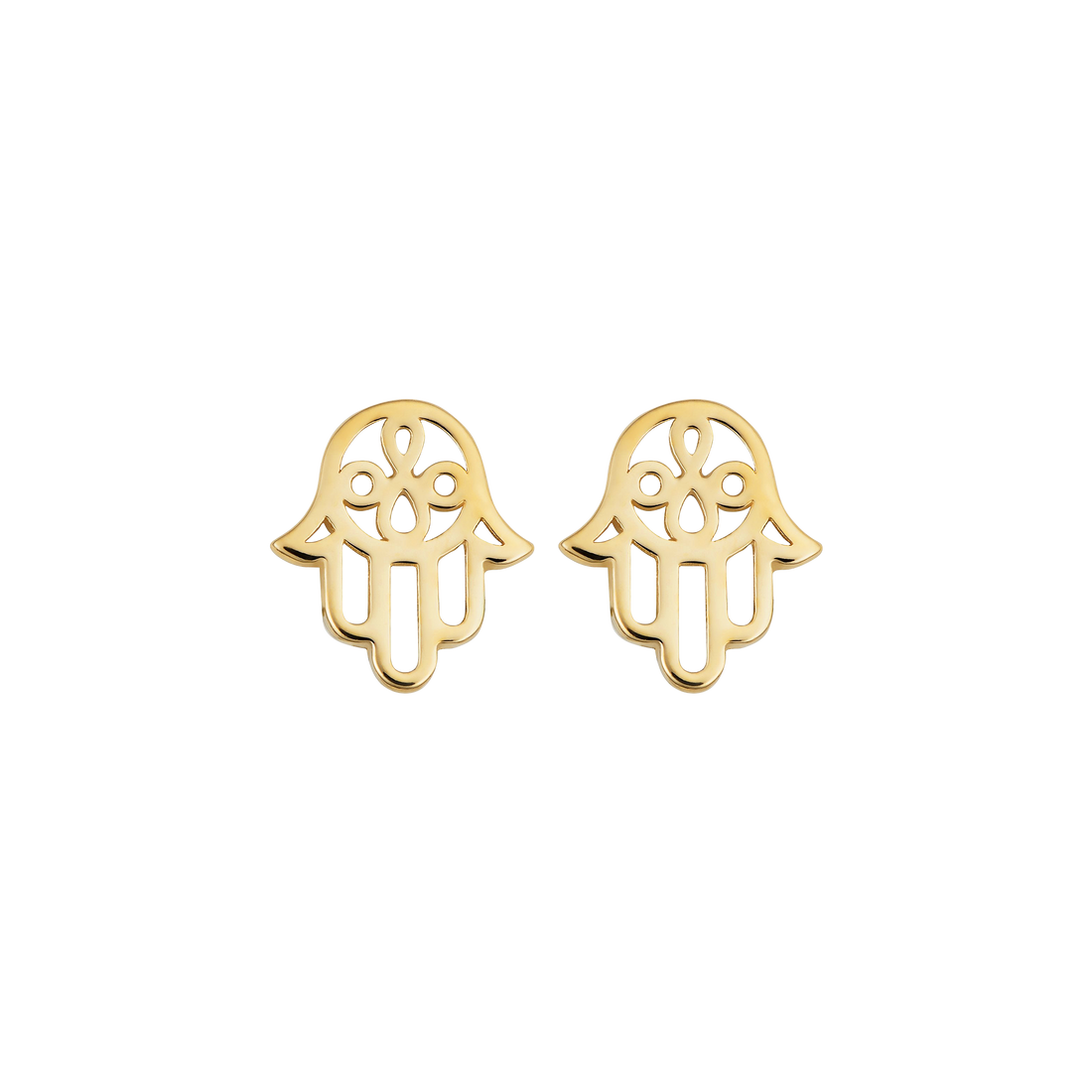 Hassam Solid Gold Earrings - Peace and Blessing