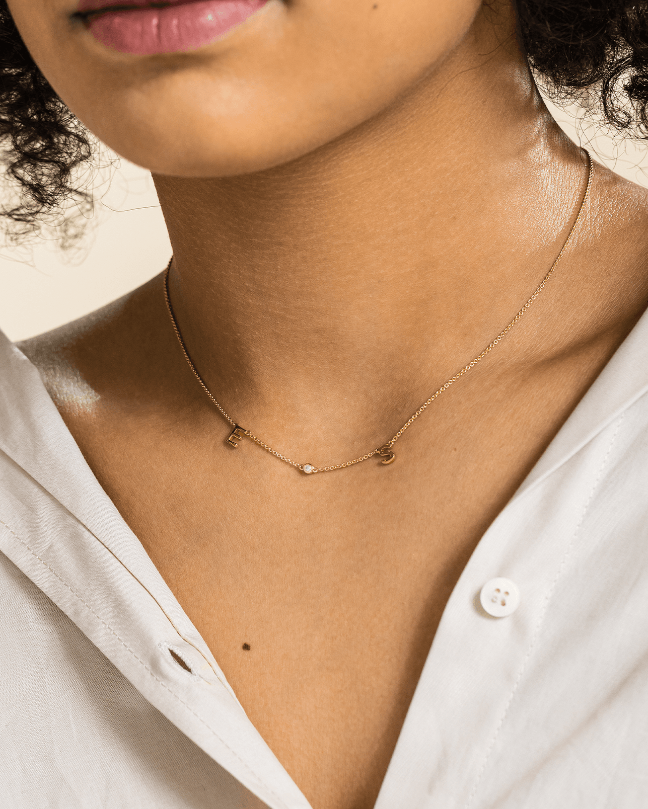 personalized birthstone necklace, birthstone necklace for mom, solid gold necklace, personalized mothers necklace, gold initial necklace, 2 initial necklace