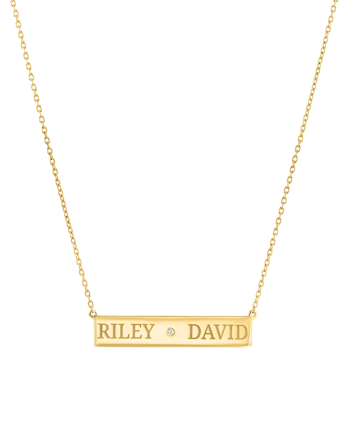 Engraved Name Necklace for Us