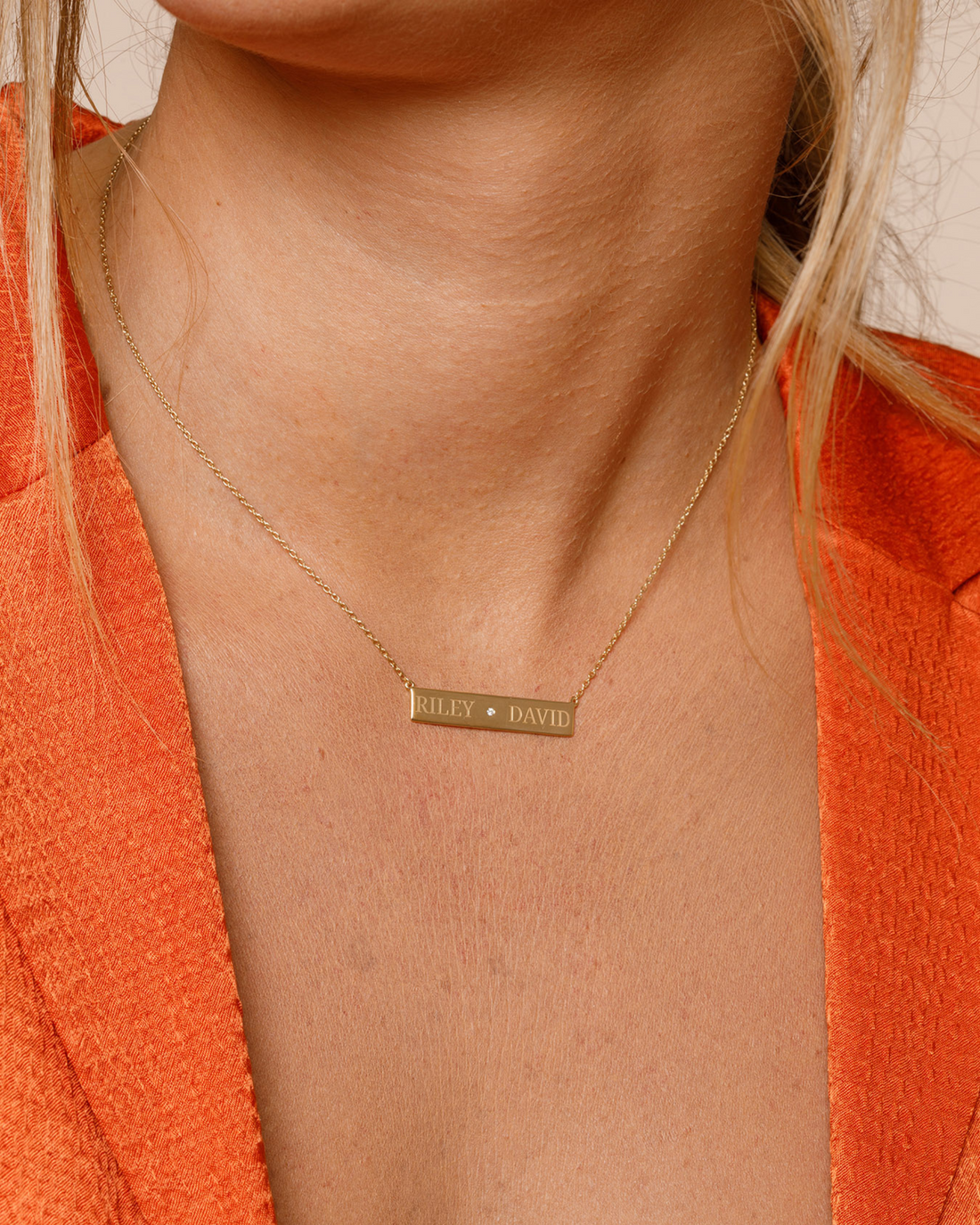 custom engraved necklace, gold name necklace, 14K gold pendants, women&