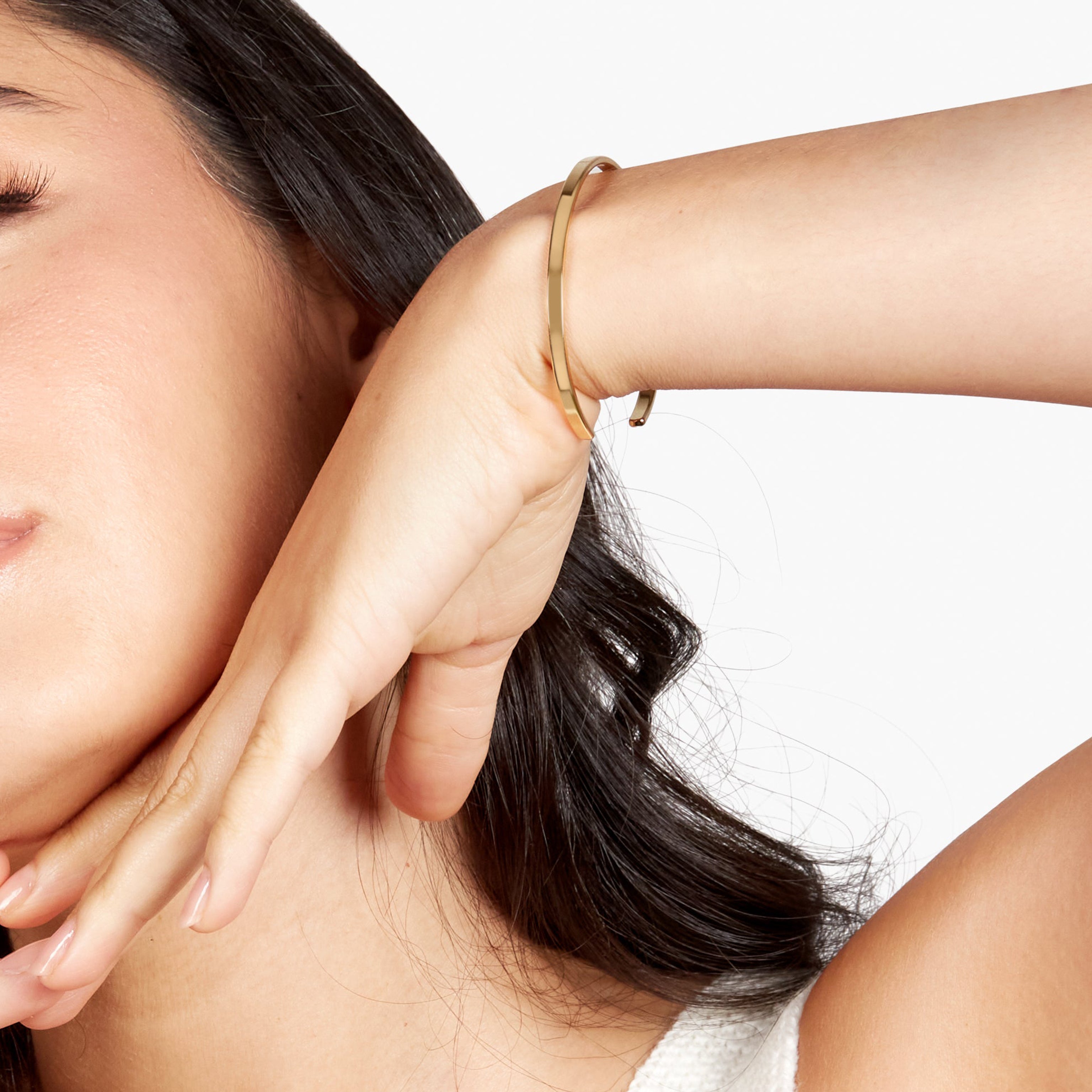 Gold Dainty Cuff Bracelet