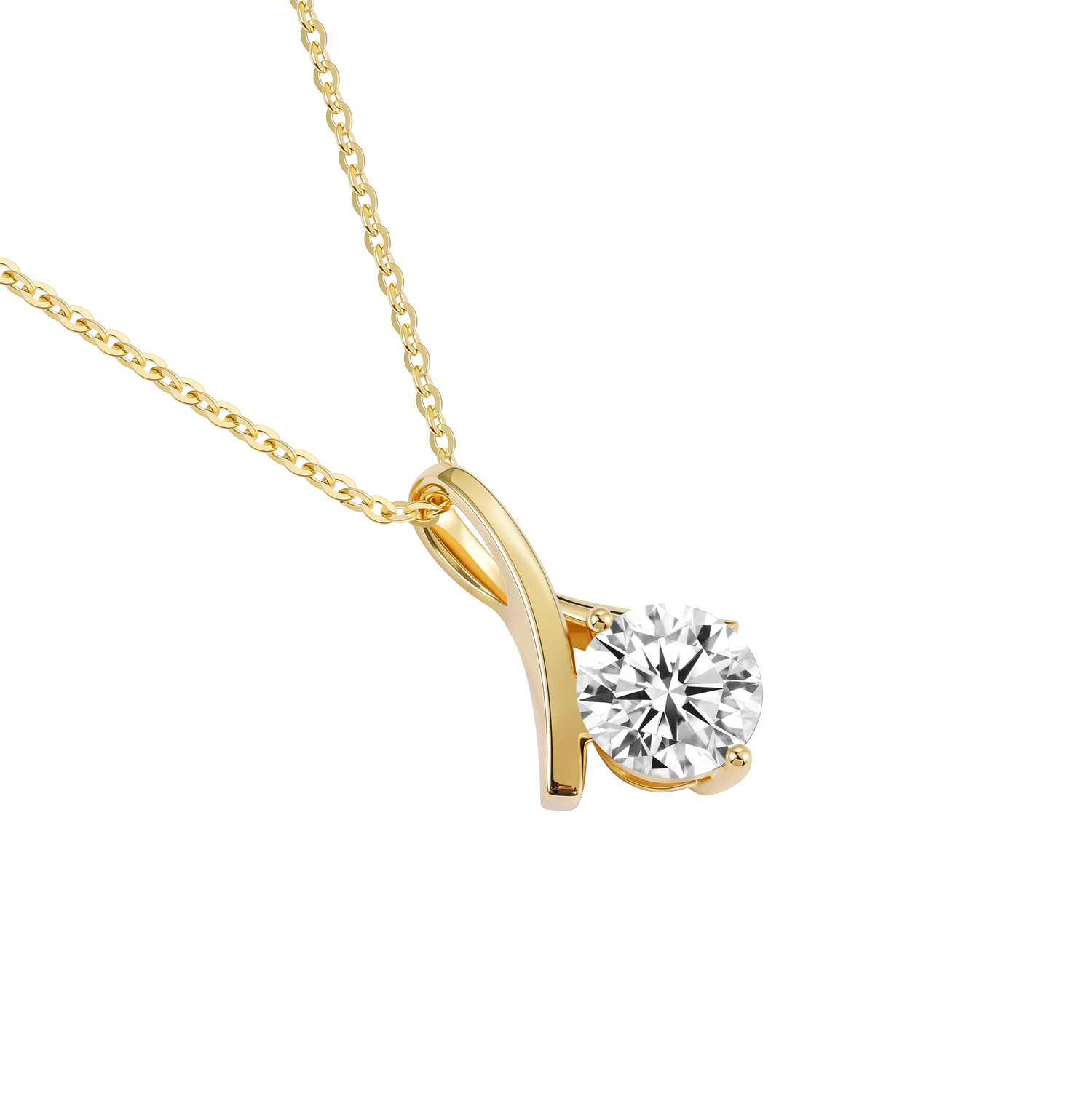 gold solitaire necklace, april birthstone necklace, custom necklace pendant, gold necklace women, birthstone necklace， best gifts for friends