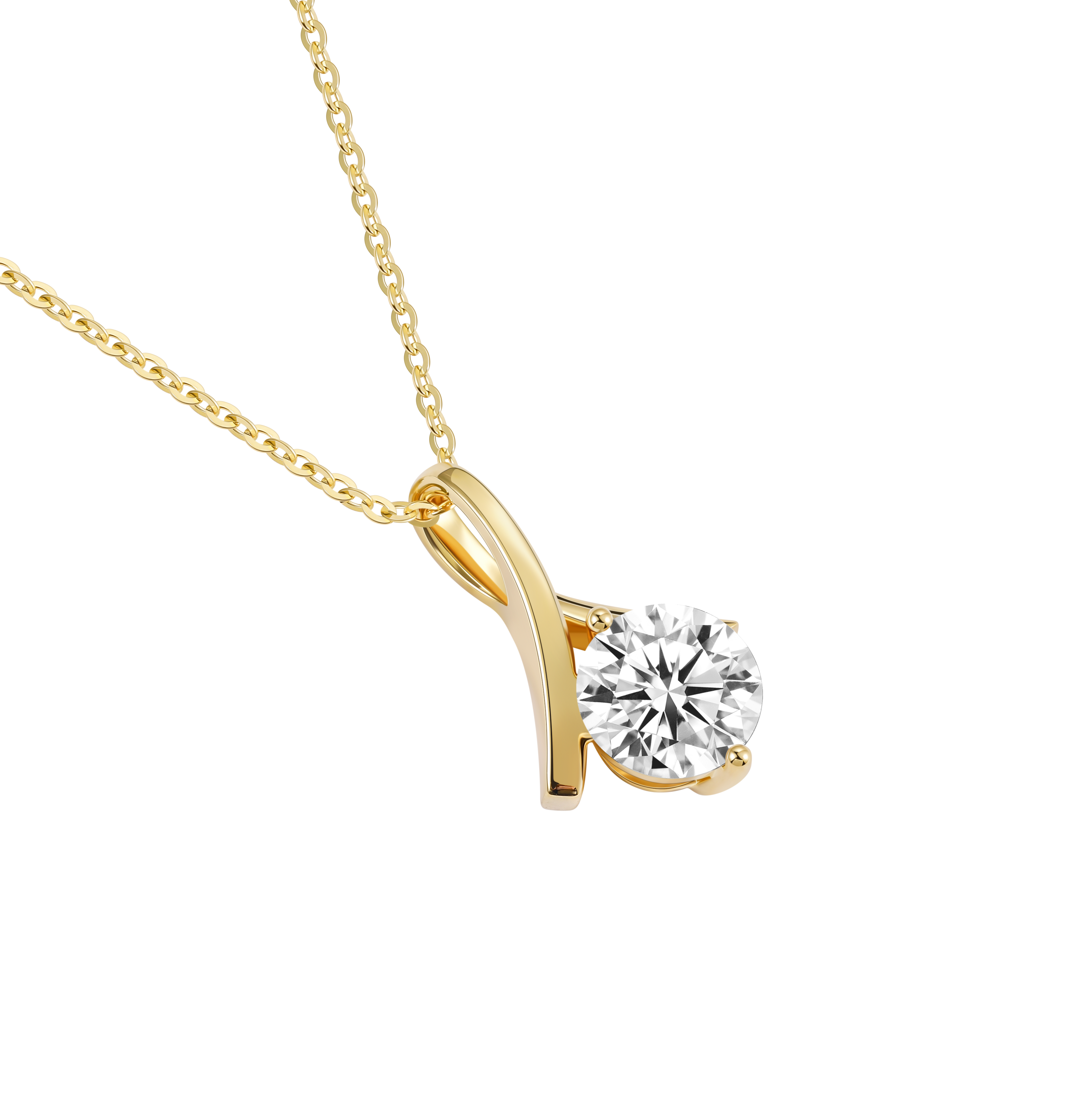 gold solitaire necklace, april birthstone necklace, custom necklace pendant, gold necklace women, birthstone necklace， best gifts for friends