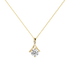 diamond solitaire necklace, birthstone necklace for mom, gold pendant necklace, simple necklace, mother&