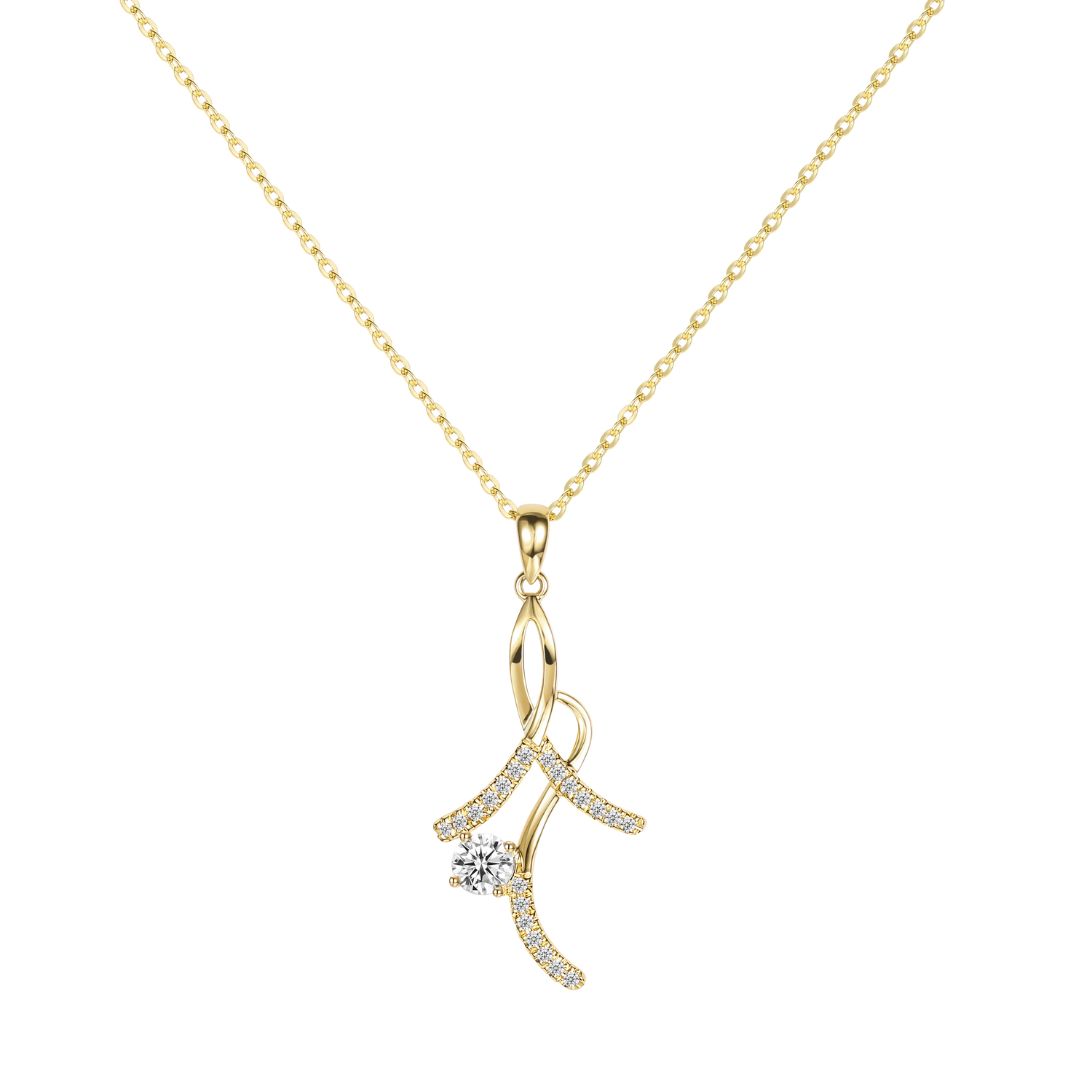 moissanite necklace, everyday necklace, asymmetrical necklace, fashion necklace, one year anniversary gifts