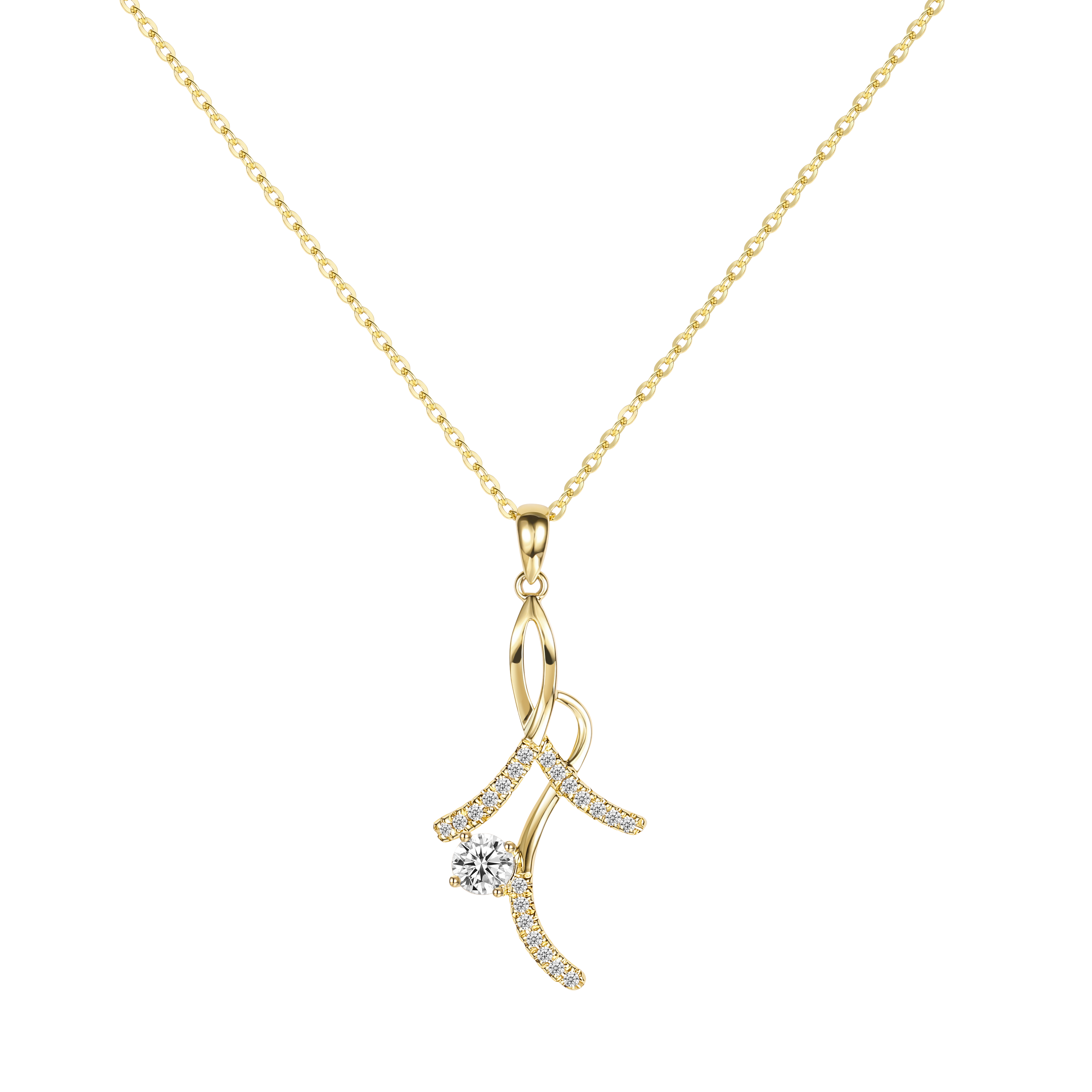 moissanite necklace, everyday necklace, asymmetrical necklace, fashion necklace, one year anniversary gifts