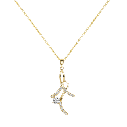 moissanite necklace, everyday necklace, asymmetrical necklace, fashion necklace, one year anniversary gifts