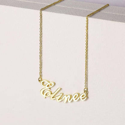personalized name necklace, 14K gold name necklace, costume jewelry necklaces, gold necklace for women