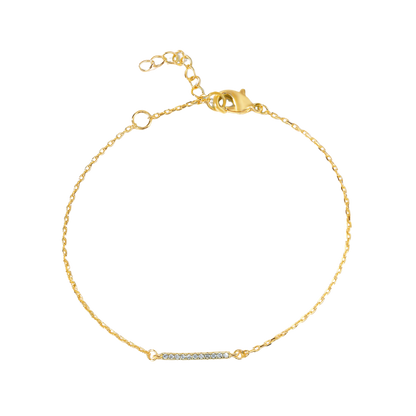 Bracciale con barra di pietre preziose