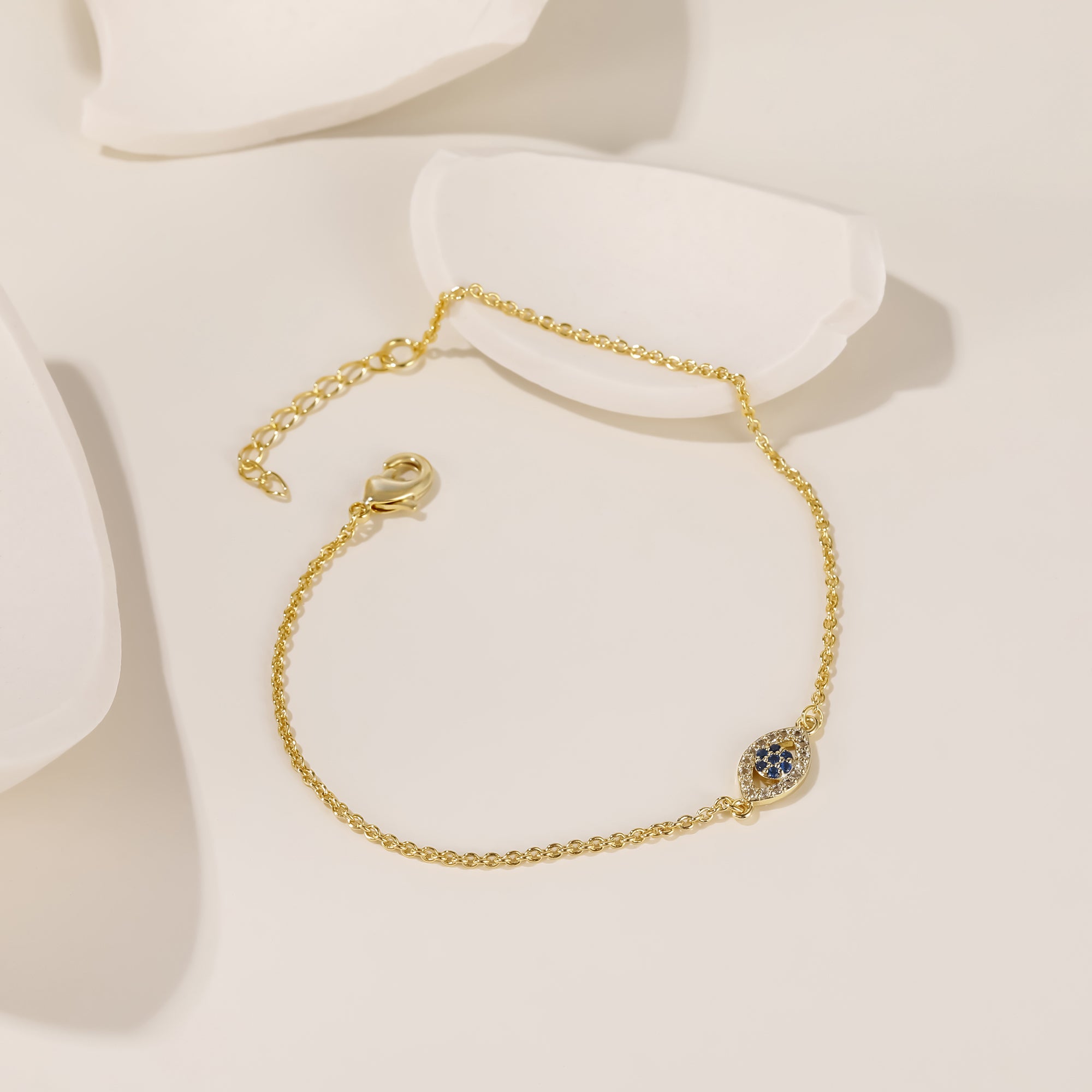 Bracelet en or mauvais œil