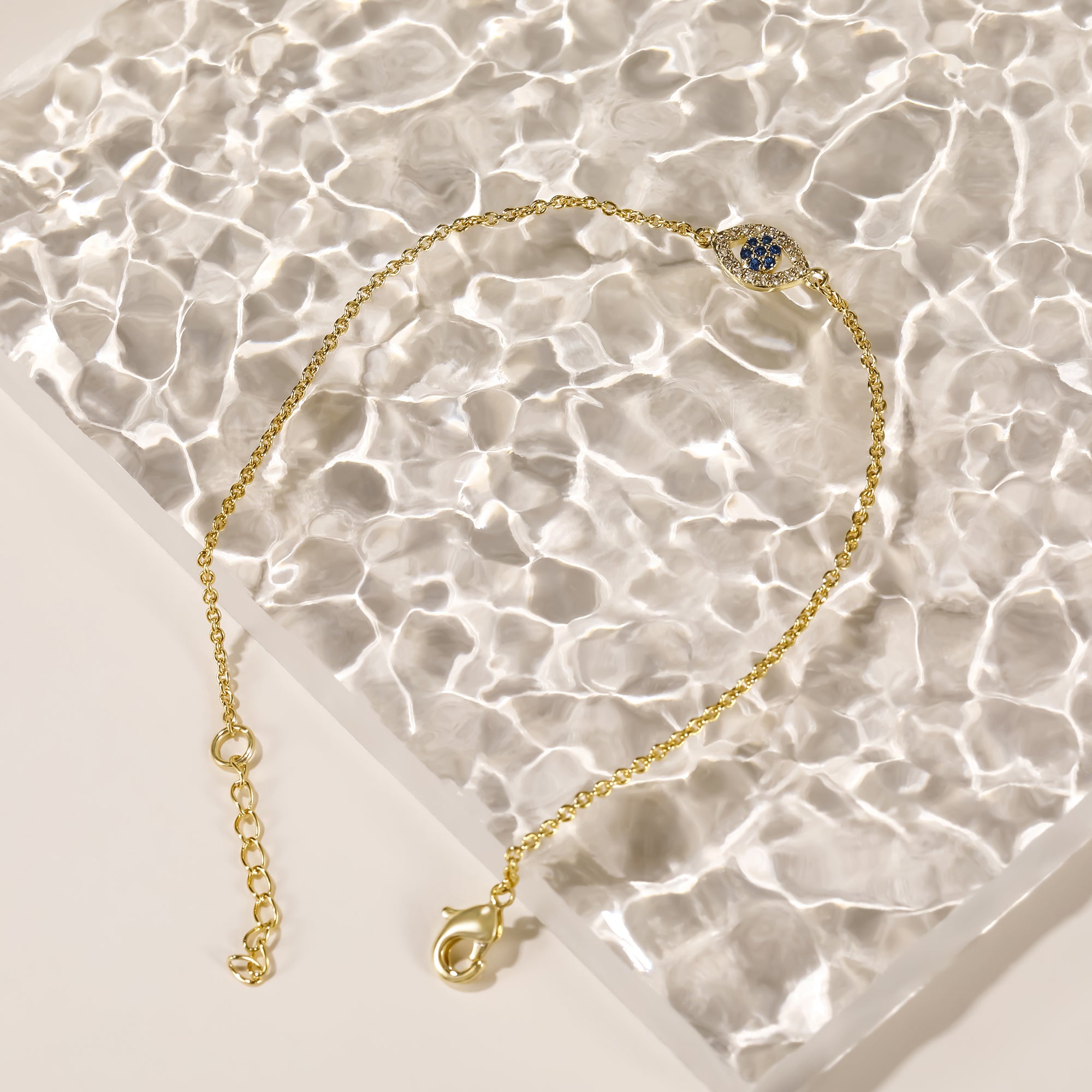 Bracelet en or mauvais œil
