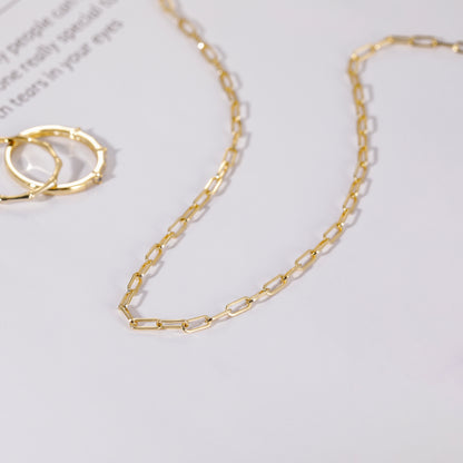stunning necklace for women, italian gold paperclip necklace