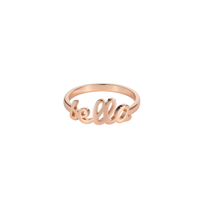Bague créative en or massif