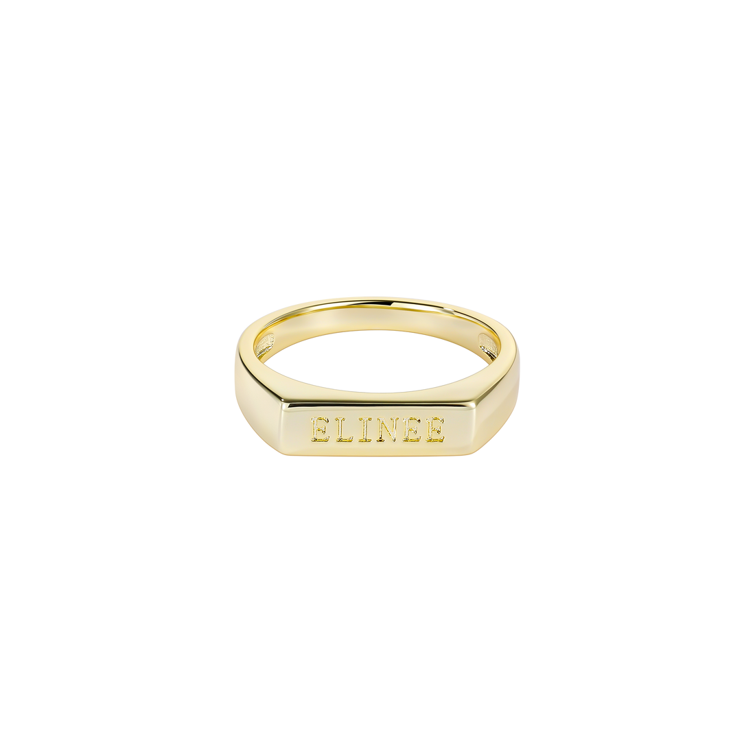 Square Signet Solid Gold Ring