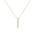 engraved bar necklace, custom engraved necklace, pillar bar necklace, best gifts for friend, 14k pendant necklace