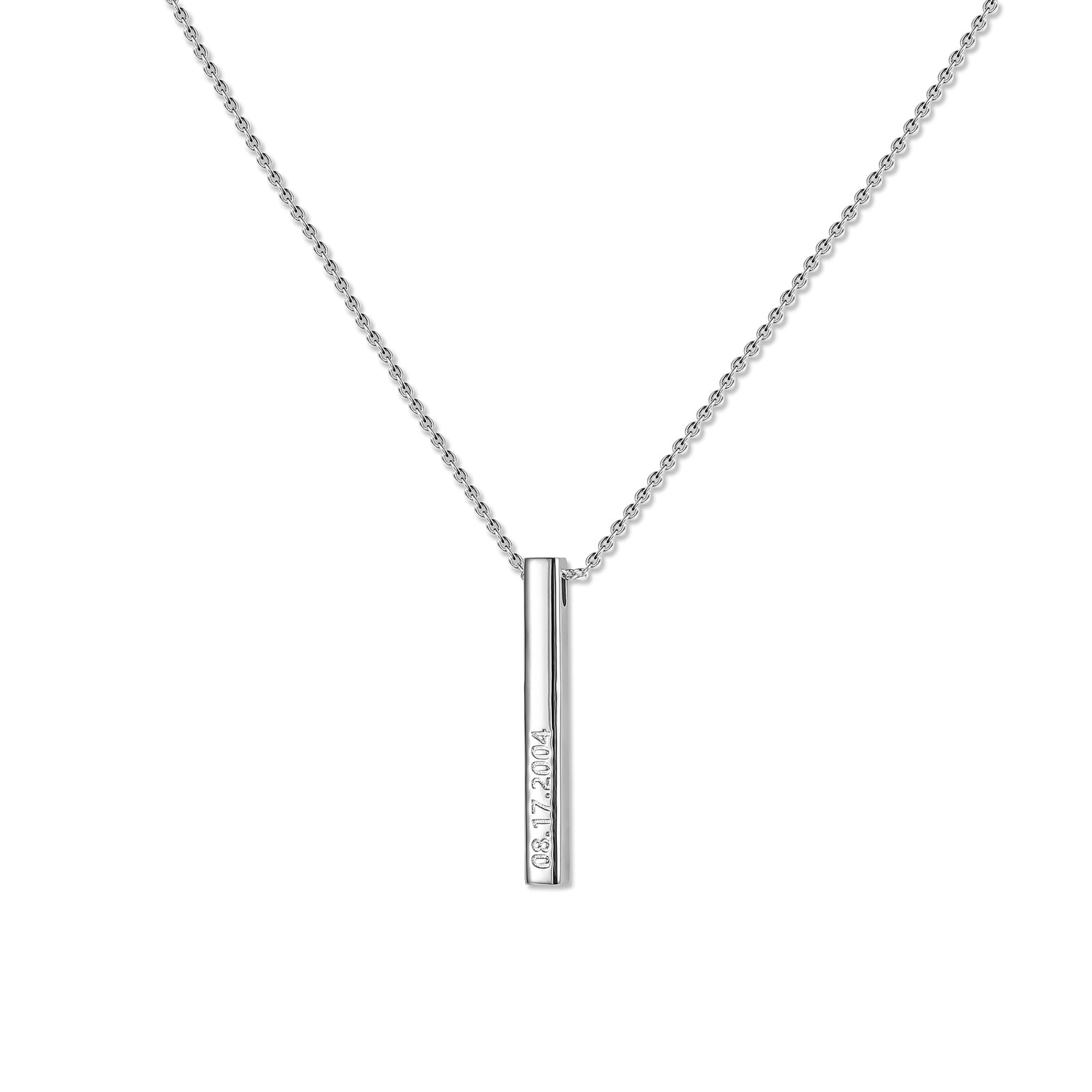 bar necklace, engravable necklace, custom gold necklace, personalized necklace, white gold necklace for women