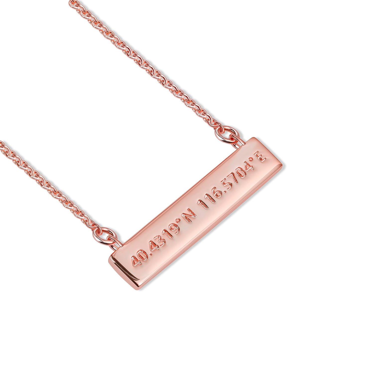 rose gold pendant for women, gold necklace, 14K gold pendant