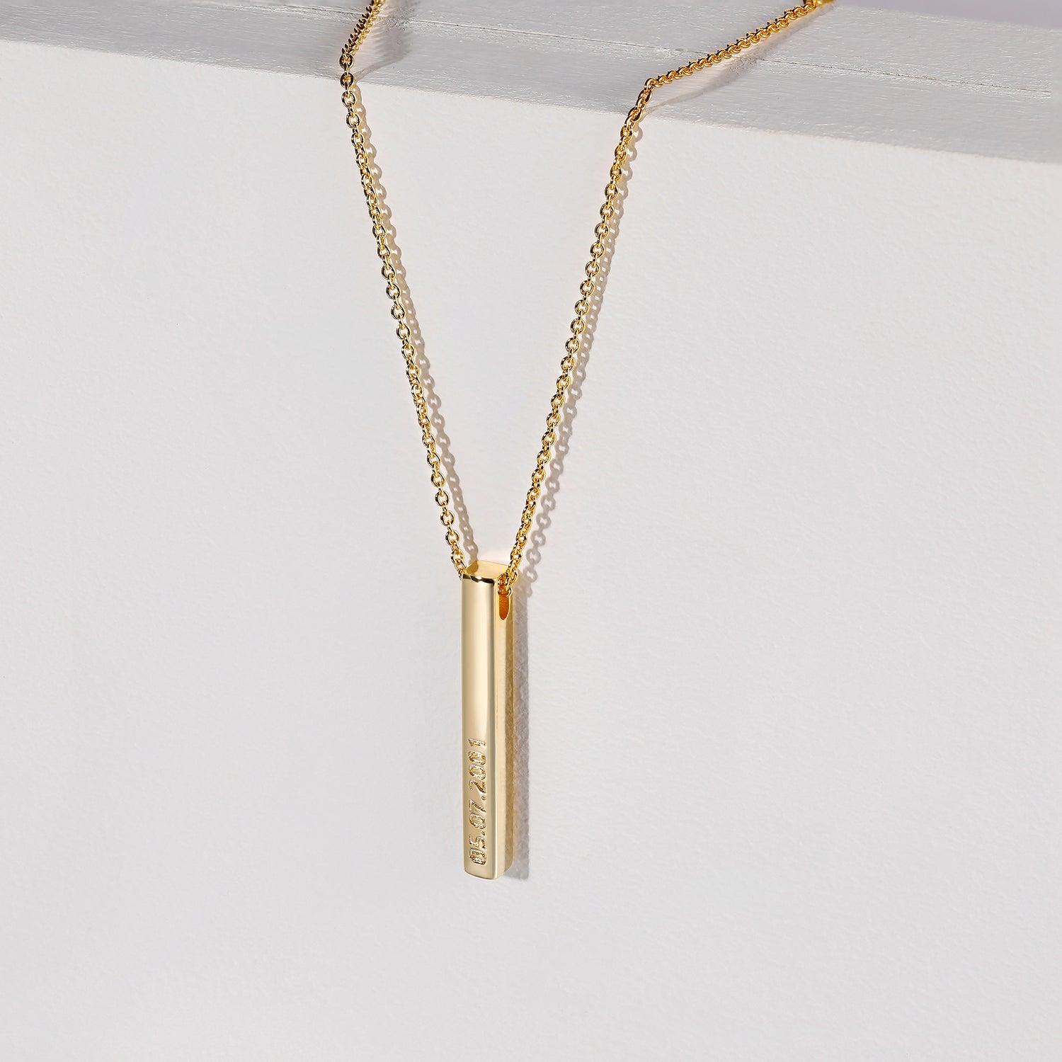 gold bar necklace, custom engraved necklace, one year anniversary gifts, custom pendant jewelry, personalized gifts for valentine&