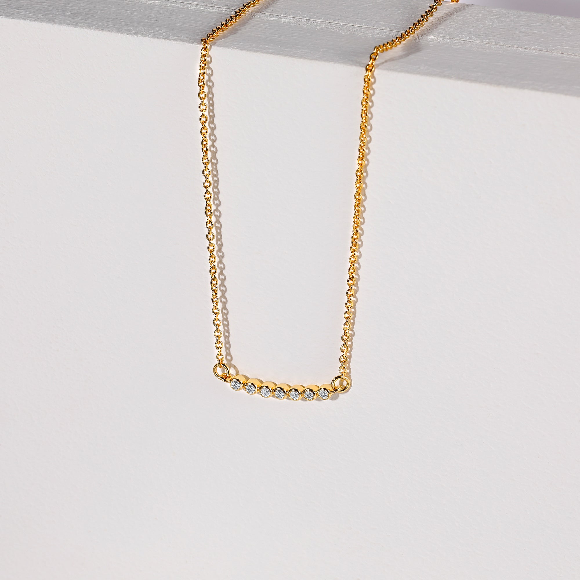 bar necklace, 10K gold chain, diamond necklace for women, 14K pendant necklace, diamond pendant necklace gold