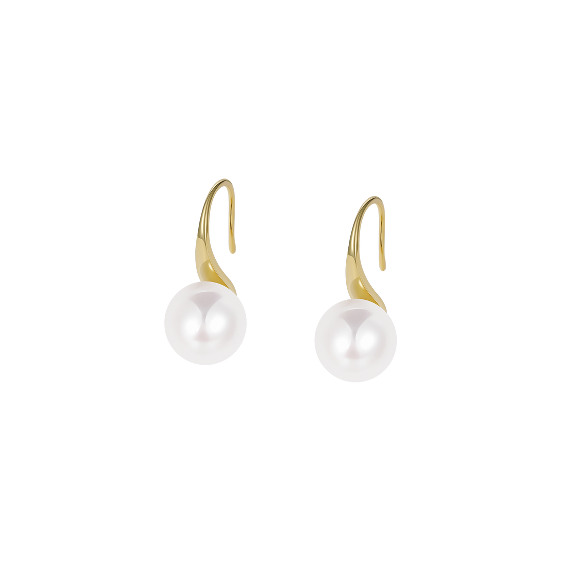 Classic Freshwater Pearl Fish Hook Earrings