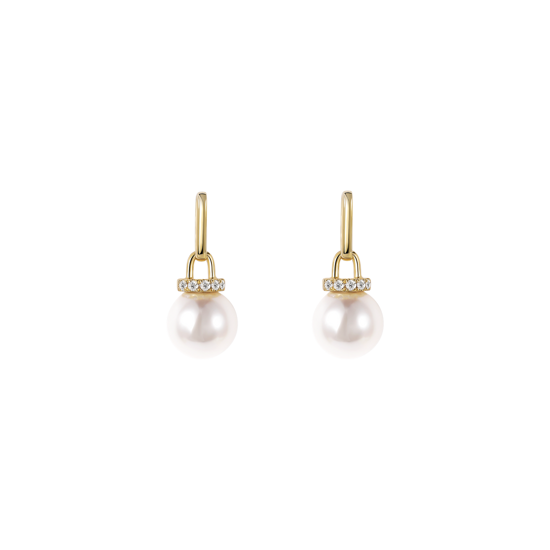 Classic Freshwater Pearl Bar Drop Earrings