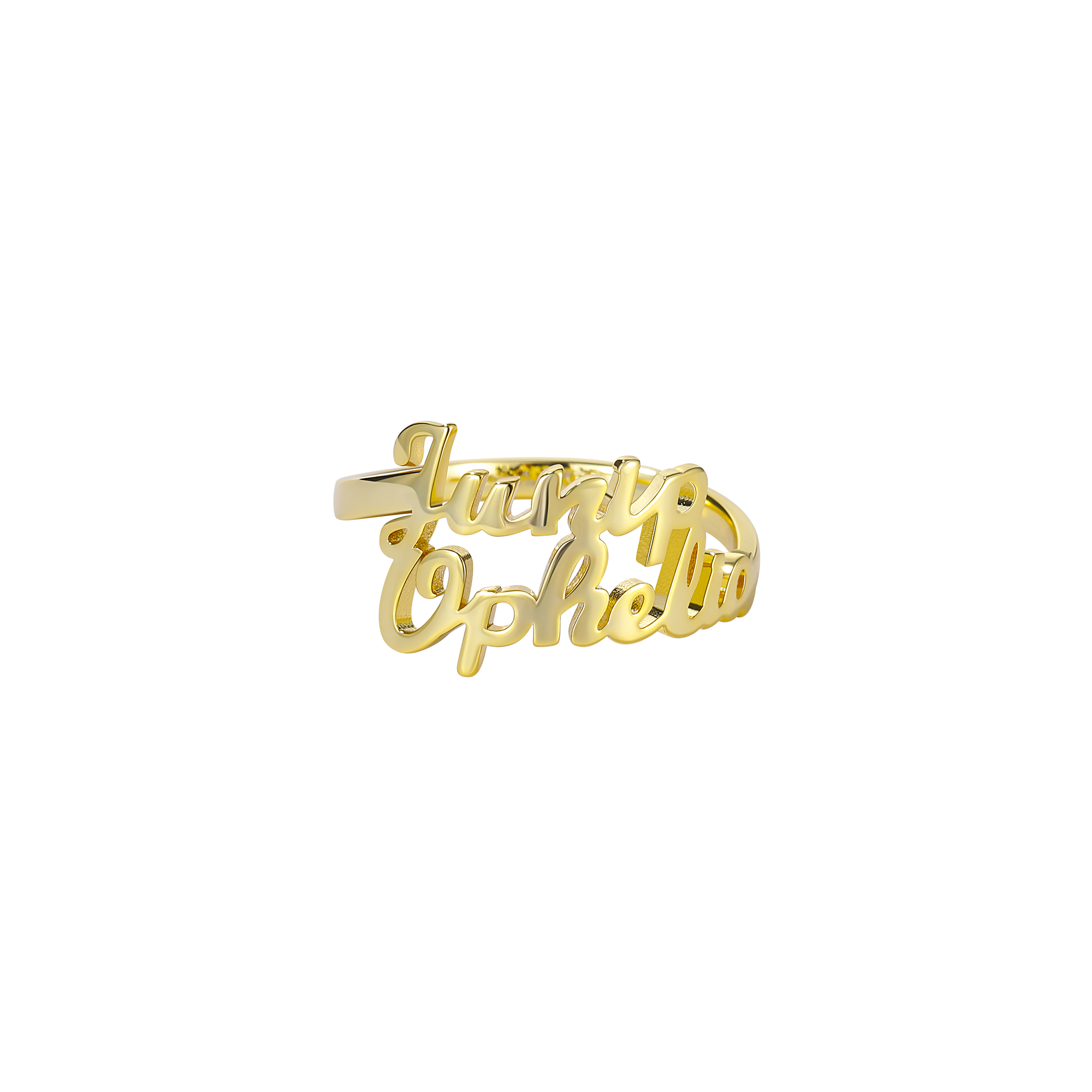 Delicate Script Ring