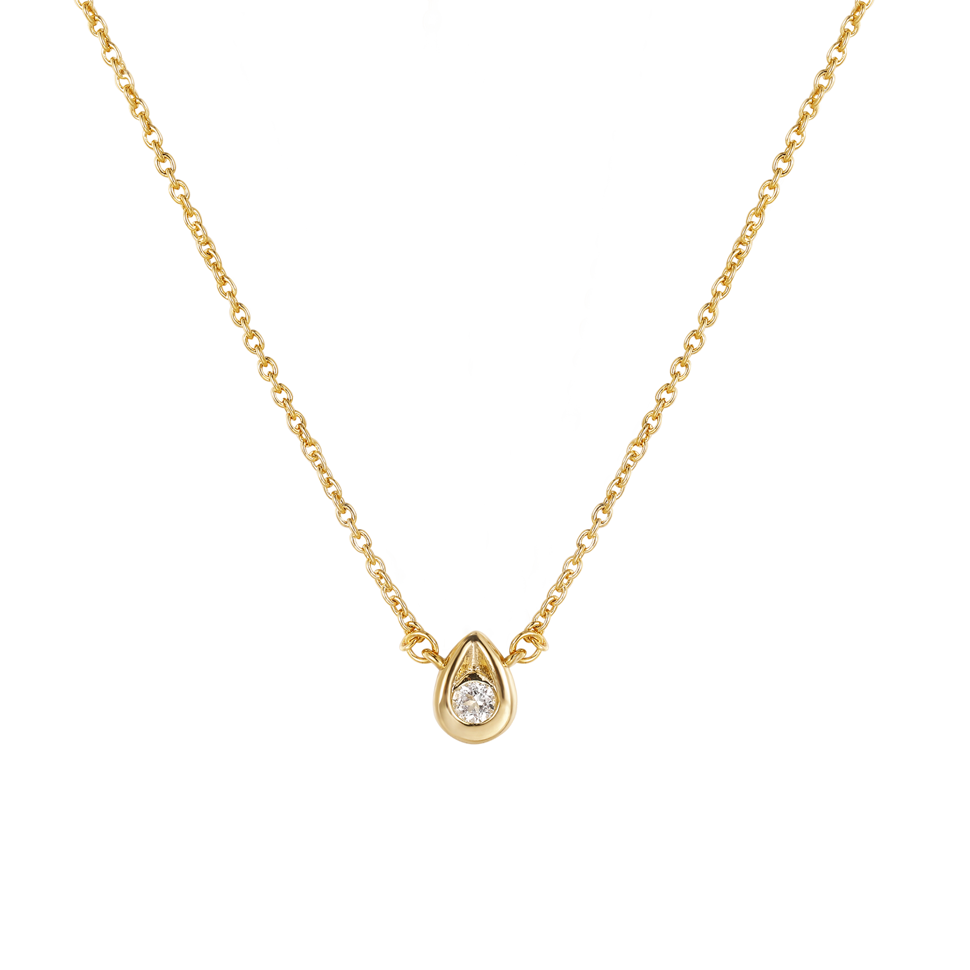 teardrop necklace, birthstone necklace for mom,  diamond solitaire necklace, multi stone gold necklace, custom birthstone necklace