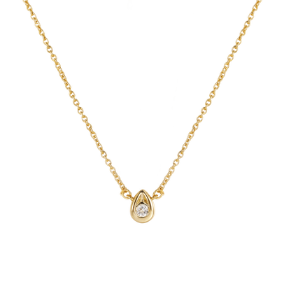 teardrop necklace, birthstone necklace for mom,  diamond solitaire necklace, multi stone gold necklace, custom birthstone necklace