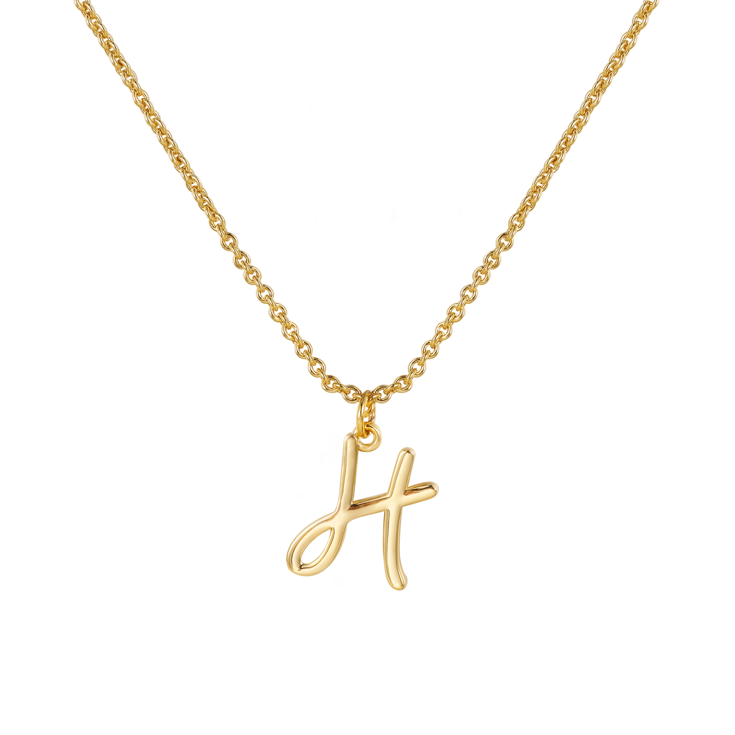 gold initial necklace, custom necklace for women, solid gold necklace, personalized mothers necklace,  gold letter necklace