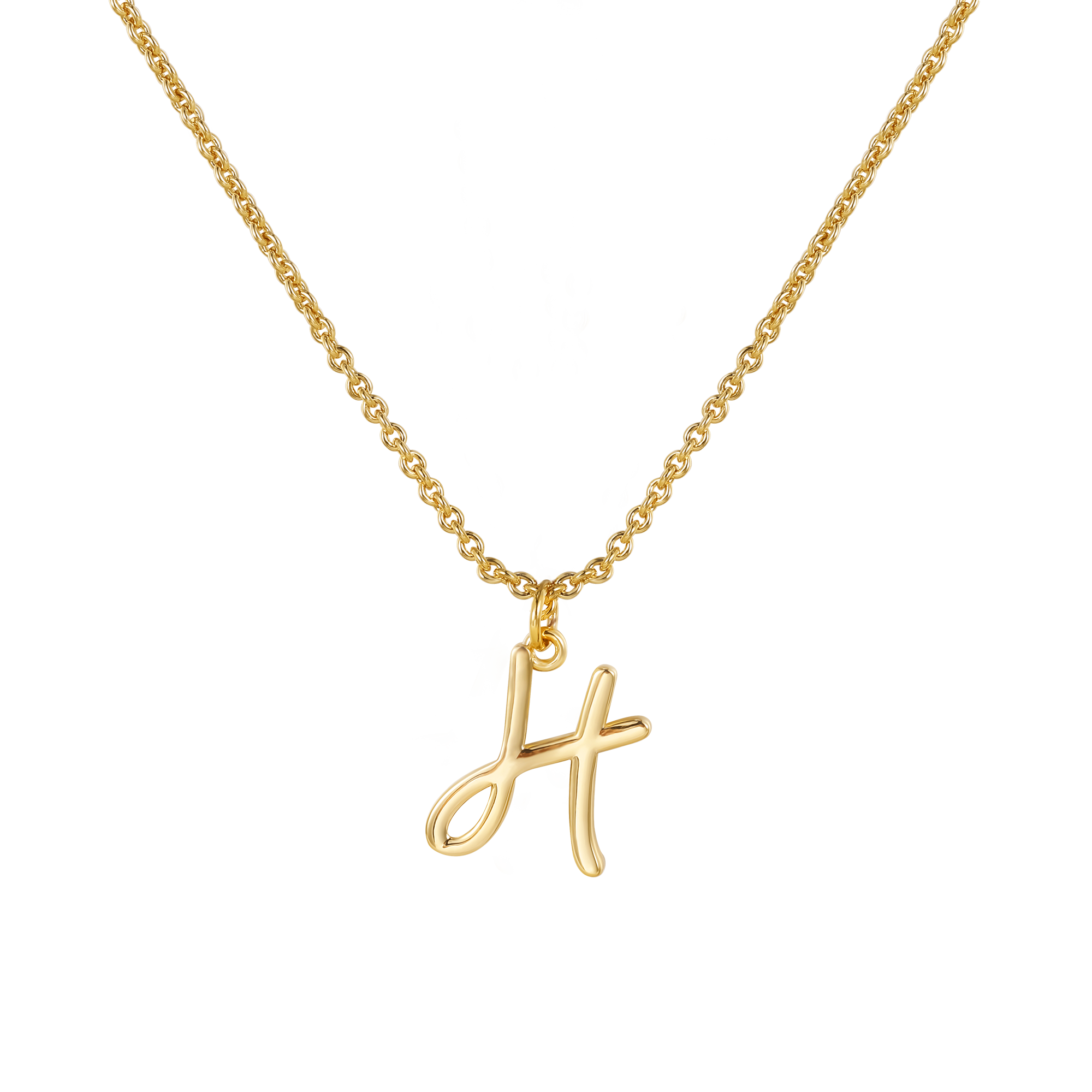 gold initial necklace, custom necklace for women, solid gold necklace, personalized mothers necklace,  gold letter necklace