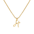 gold initial necklace, custom necklace for women, solid gold necklace, personalized mothers necklace,  gold letter necklace