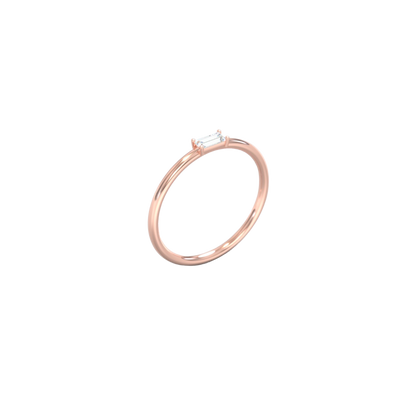 Anello semplice con fascino orientale