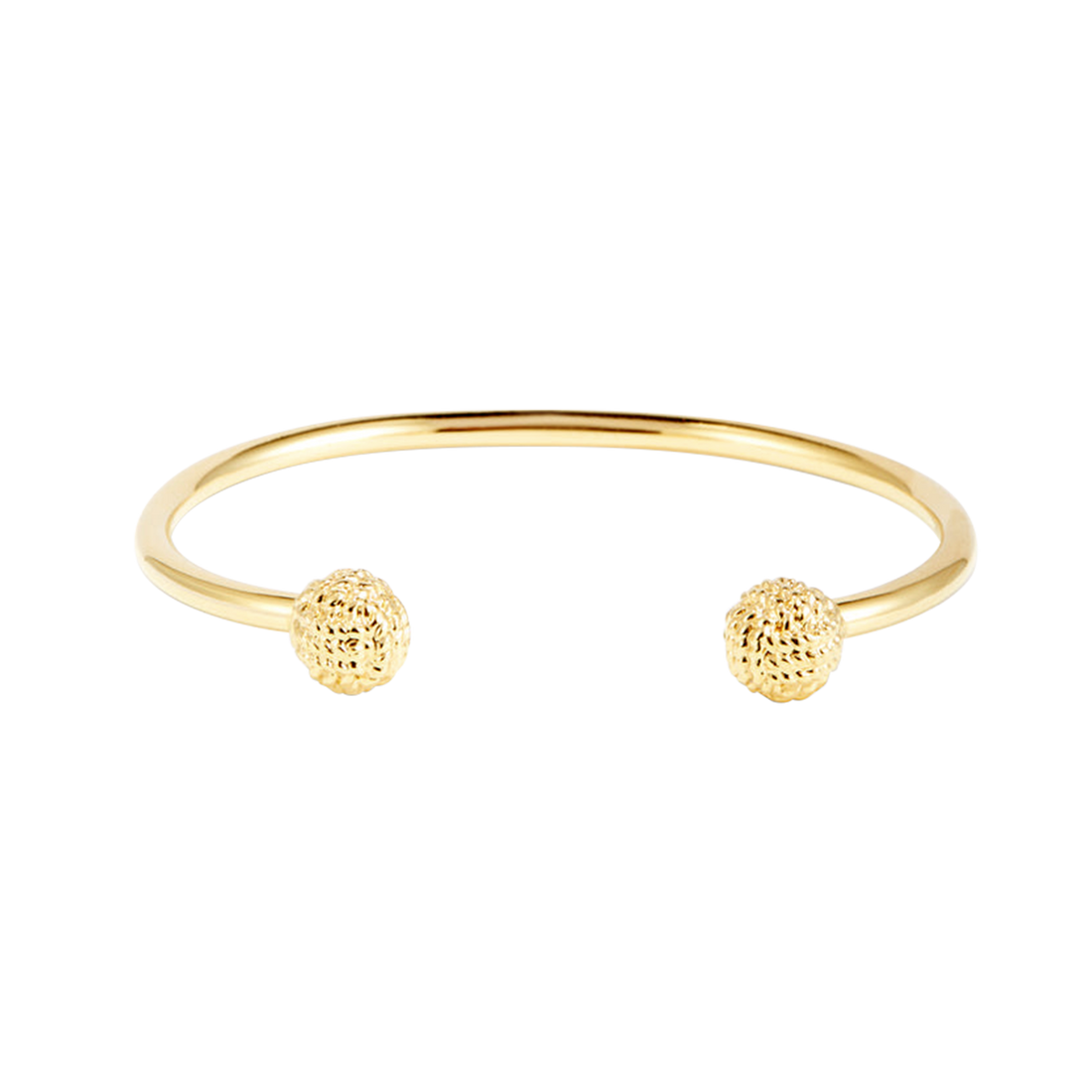 Bracciale a polsino con sfere in oro
