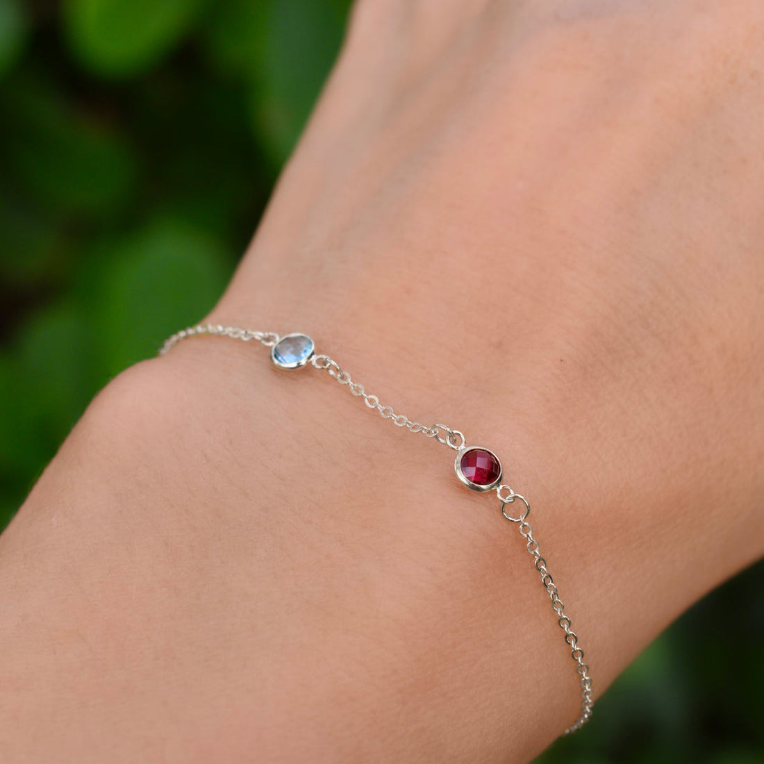 Classic 2 Birthstone Bracelet