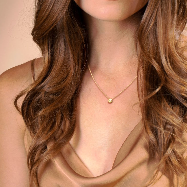 solitaire necklace, custom birthstone necklace, 14K gold pendant necklace, gold necklace for women, elegant gift