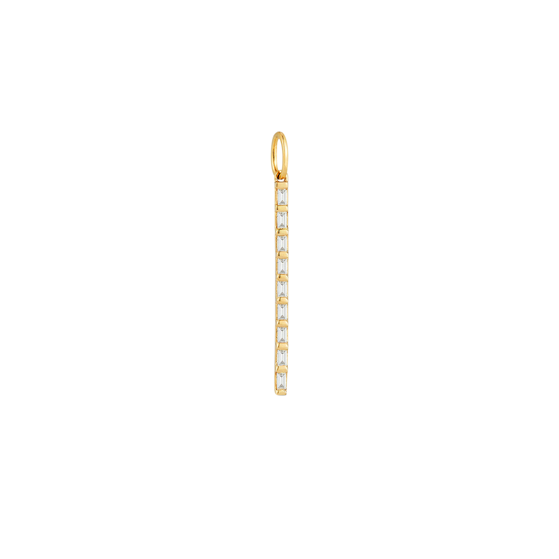 baguette diamond, 14k gold pendant, diamond pendant jewelry, women&