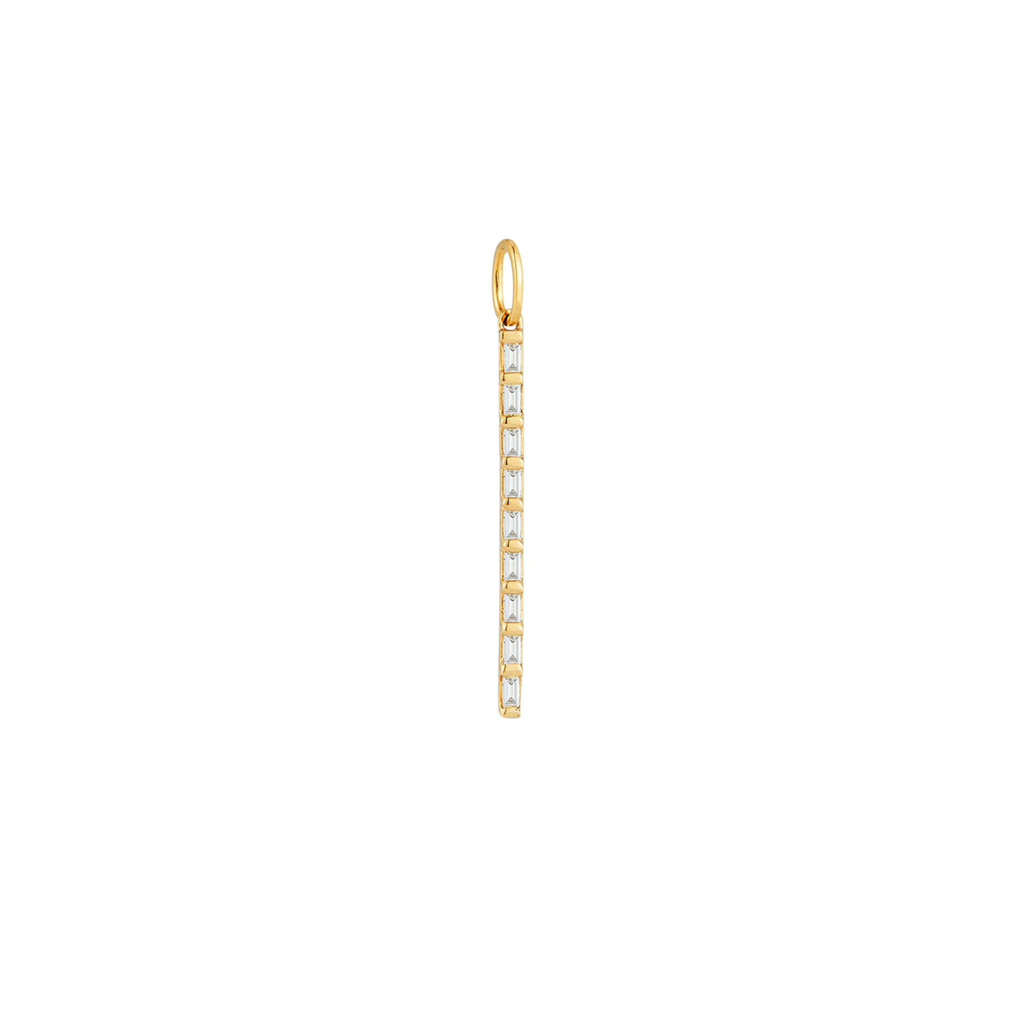 baguette diamond, 14k gold pendant, diamond pendant jewelry, women&