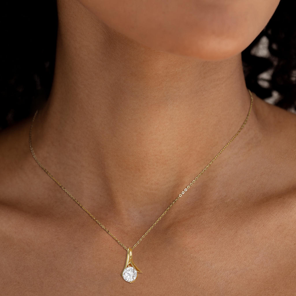 solitaire diamond necklace, custom birthstone necklace, everyday necklace, 18k gold necklace, diamond birthstone necklace for daughter