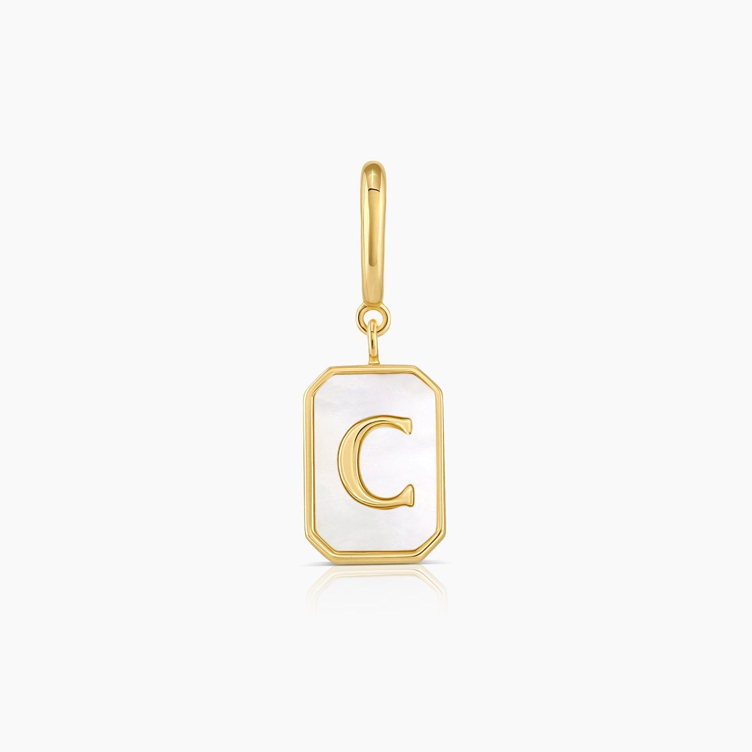 initial C, letter parker charm, designer charm