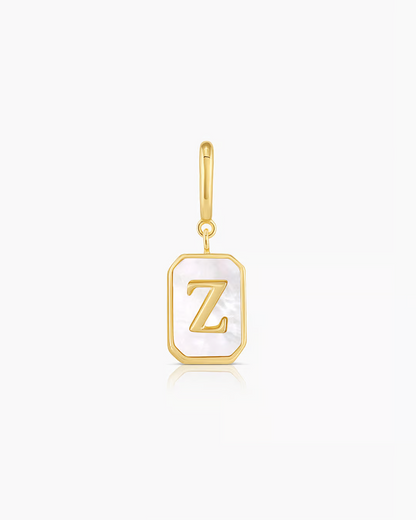 initial Z, designer initial Z charm, letter Z pendant for women