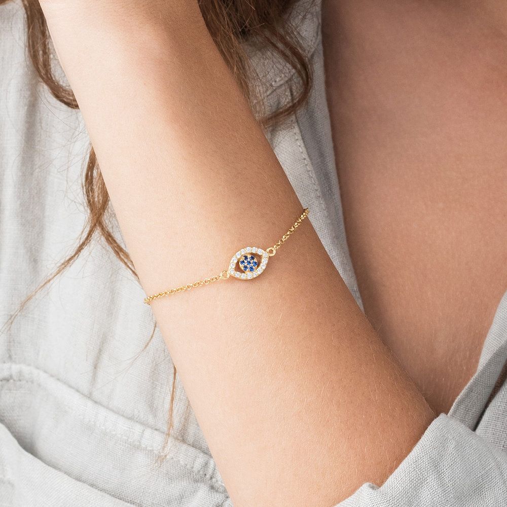 Evil Eye Gold Bracelet