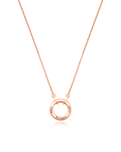 personalized name necklace, custom engraved necklace, rose gold necklace, gold circle necklace, graffiti names